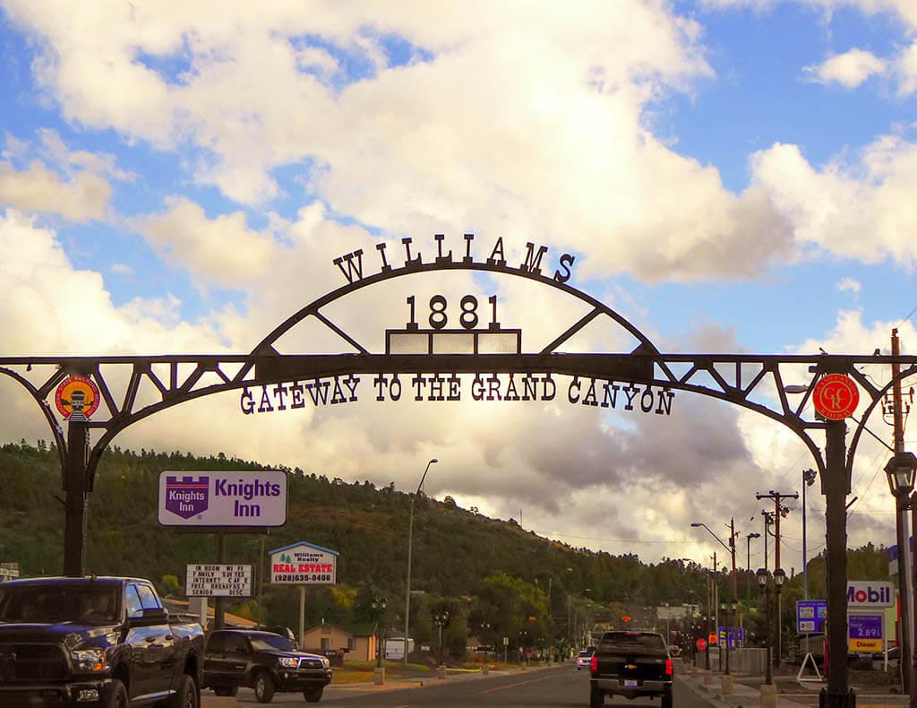 Williams es punto de entrada al Gran Cañón desde la Ruta 66