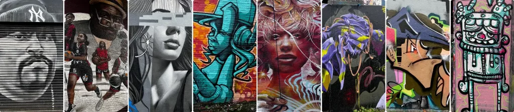 Impactante collage de grafitis en el Graffiti Tunnel de Londres, un estallido de arte urbano